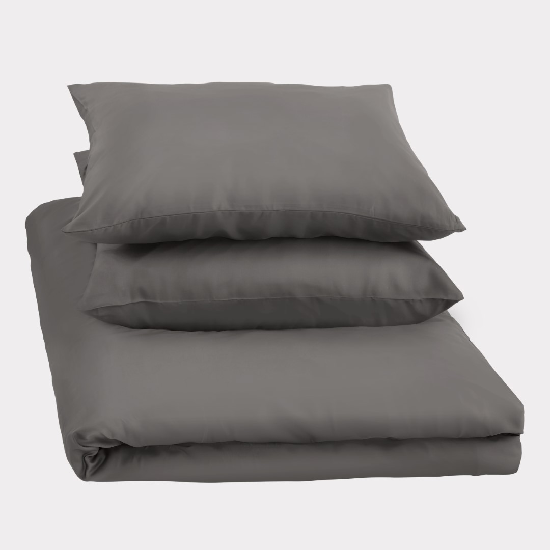 Bambus sengetøj i koksgrå 200x220 200x220