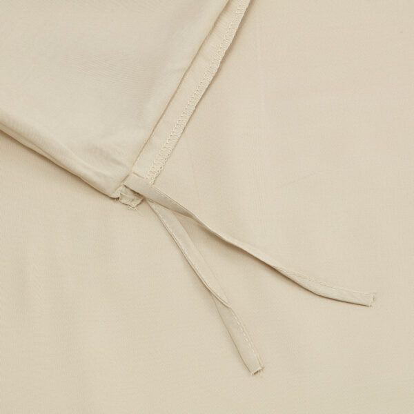 Bambus sengetøj i beige med stropper fra Bambuni