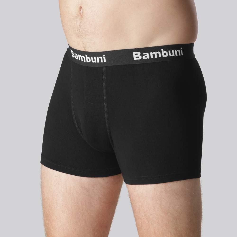 Billede af Bambus underbukser i sort til mænd 5XL