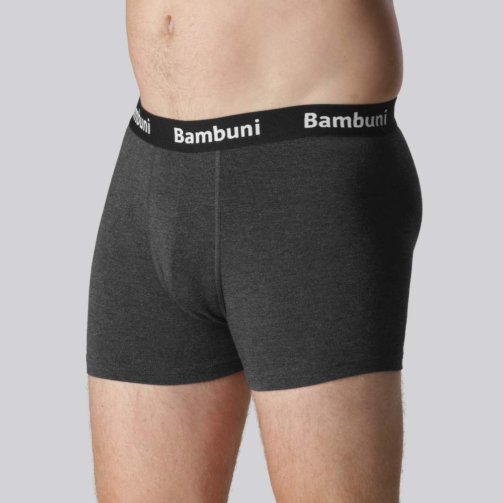 Bambus underbukser i koksgrå til mænd 2XL
