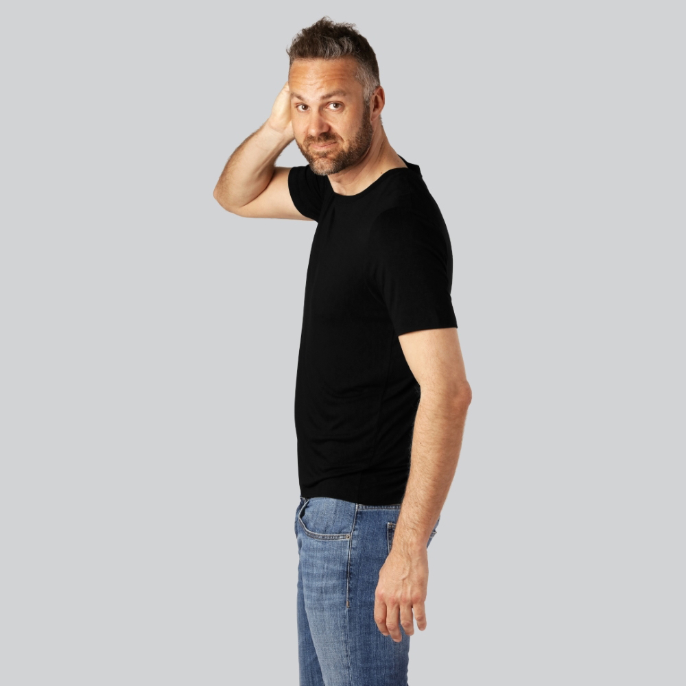 Bambus T-shirt O-hals i til mænd | Bambuni Denmark