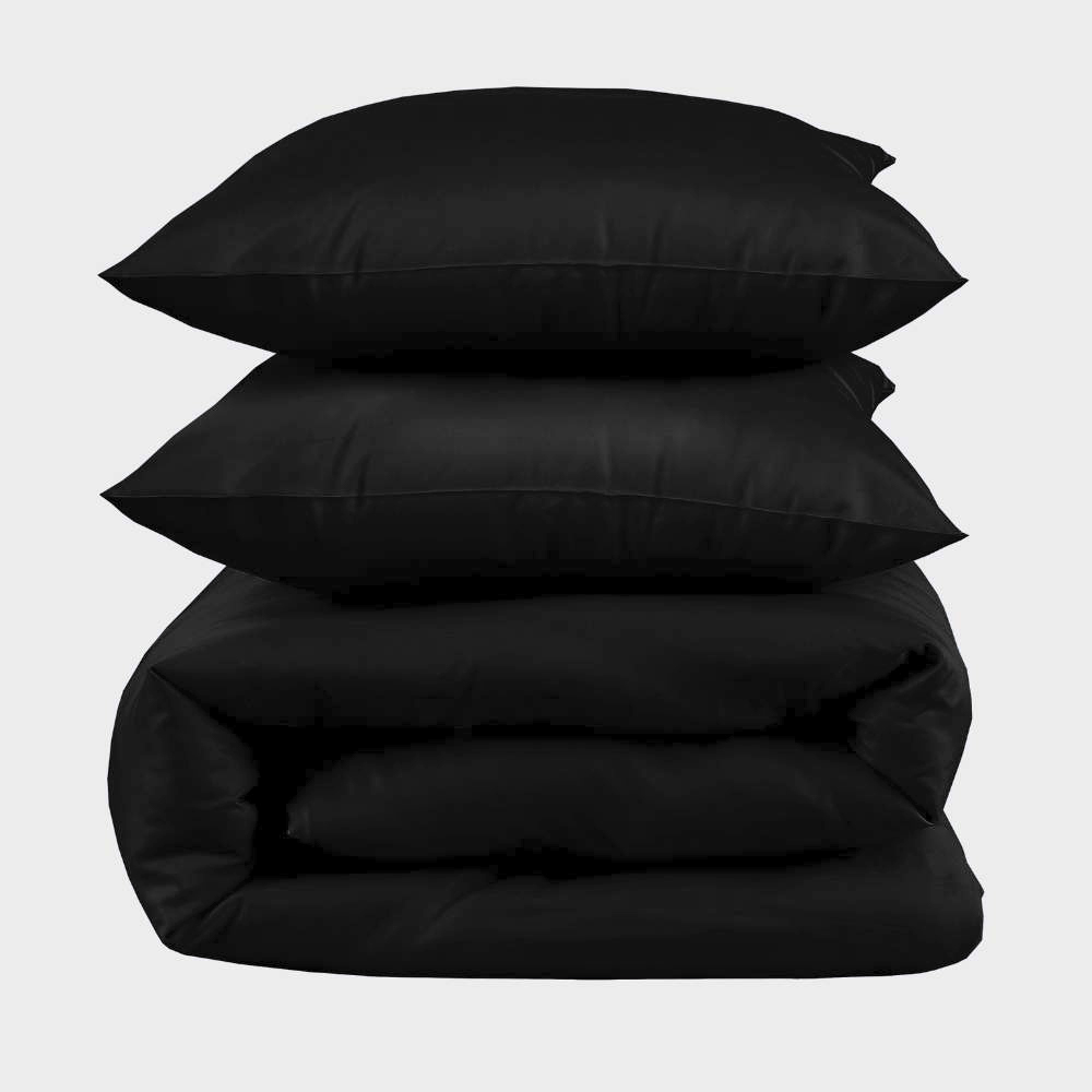 Bambus sengetøj i sort 200x220 200x220