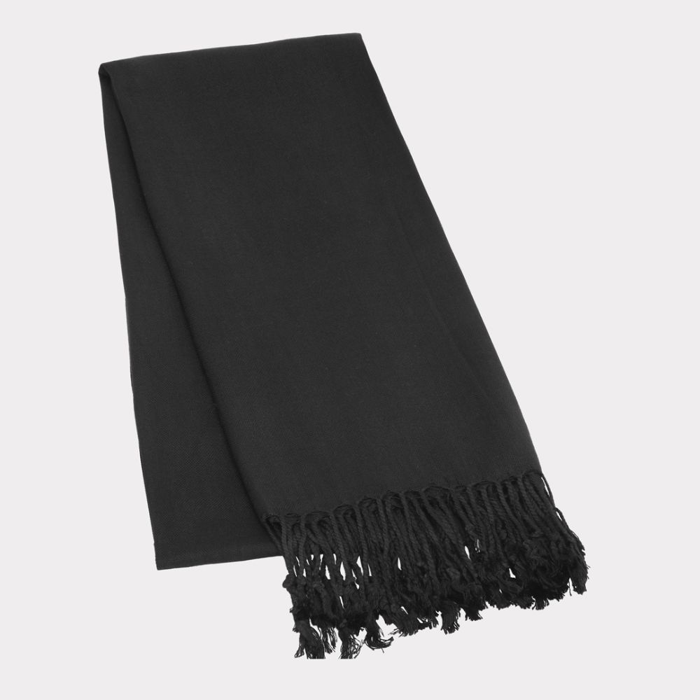 Bambus halstørklæde i sort