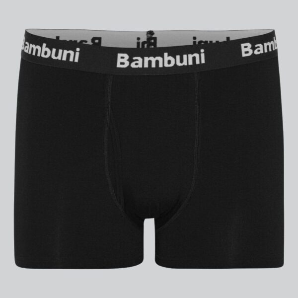 Bambus underbukser i sort til mænd m. gylp