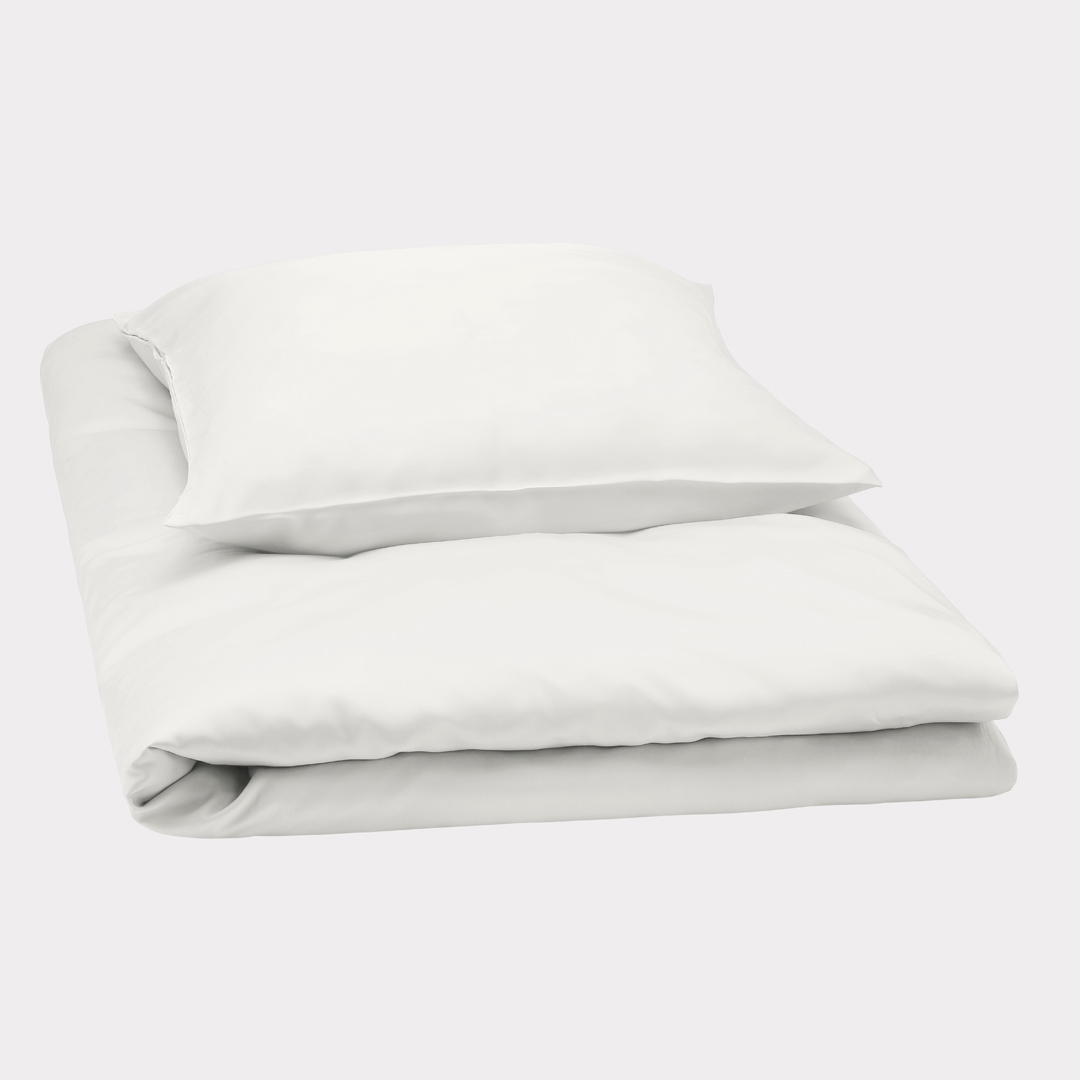 Bambus sengetøj hvid 140x220 140x220