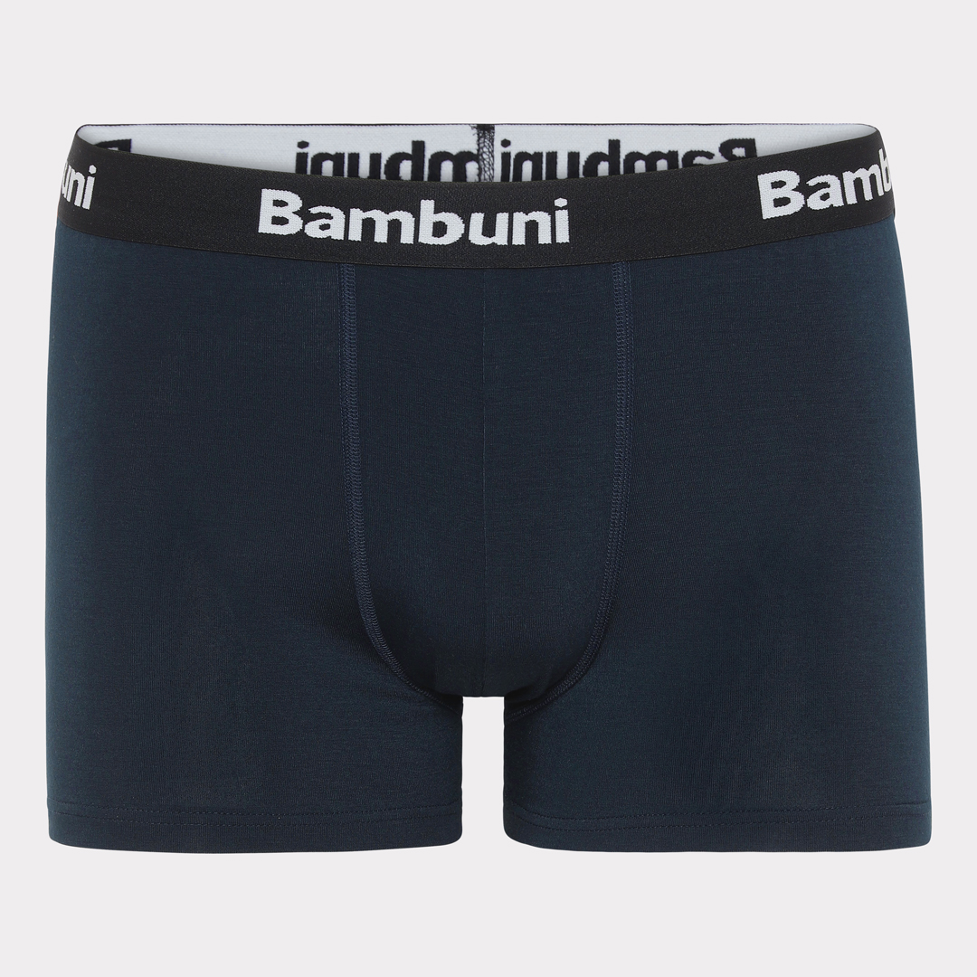 Billede af Bambus underbukser i navy blå til mænd 2XL