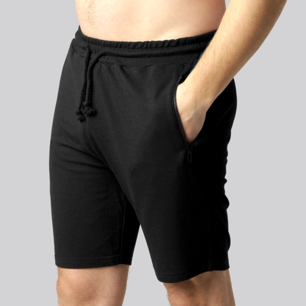 Bambus shorts i sort til mænd